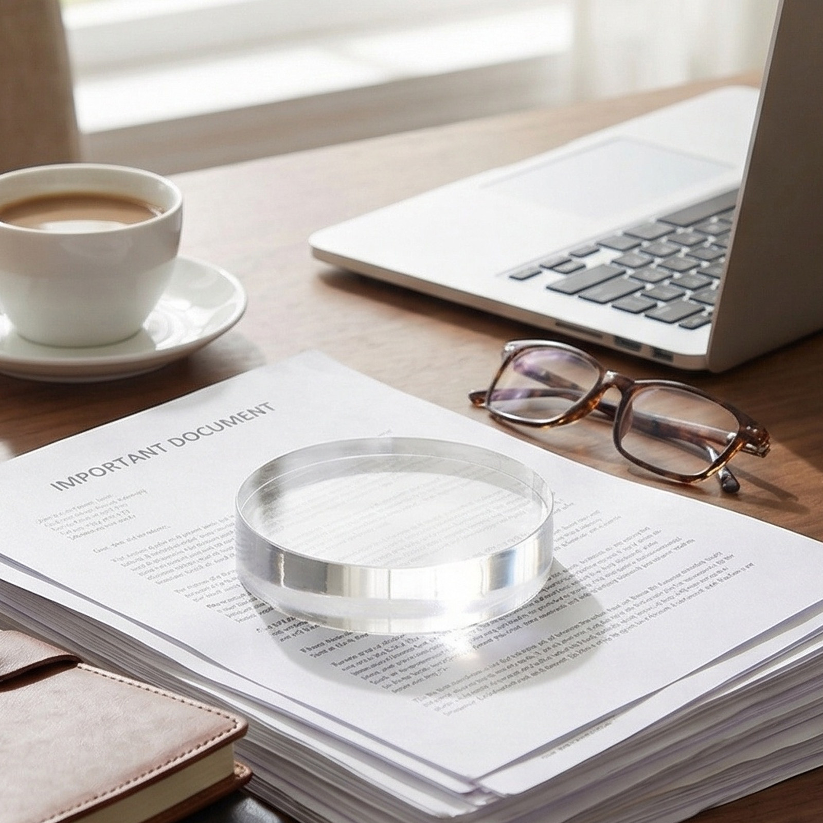 Şeffaf Yuvarlak Kristal Cam Ka - Paper Weight Crystal incelemesi ve fiyatı